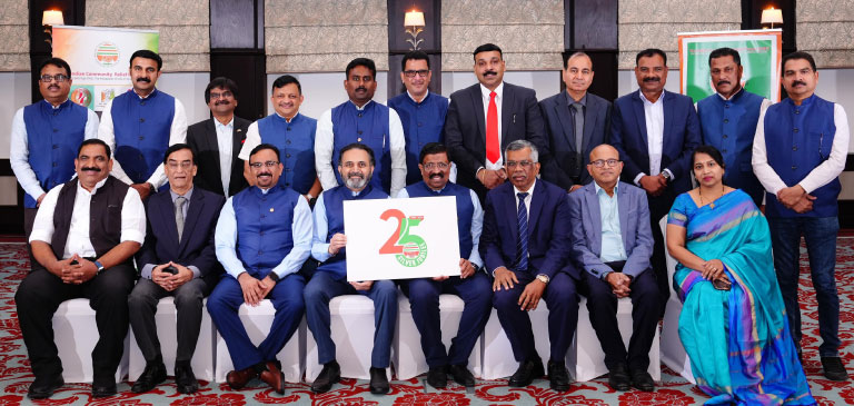 ICRF functional team on the occasion of the release of the ICRF 25th year celebrations logo. 