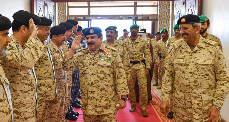 bahrain king hm king hamad bin isa al khalifa visited bdf 