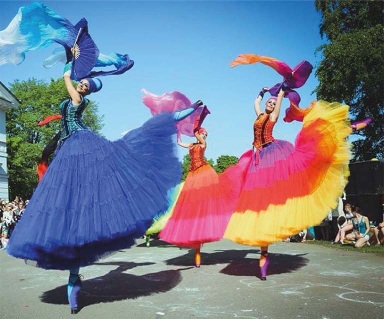 Entertainment as part of the celebrations 