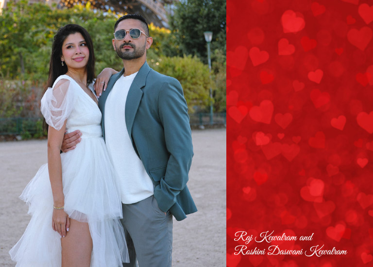 Raj Kewalram and Roshini Daswani Kewalram