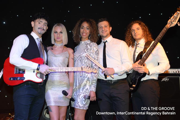 dd and the grvooe at downtown interContinental Regency Bahrain