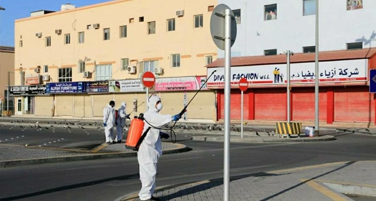 cleaning the bahrain for covid19