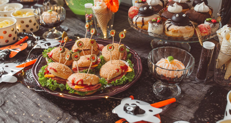 spooky party at Ya Hala Rooftop Lounge at Ramada Hotel & Suites Amwaj Islands