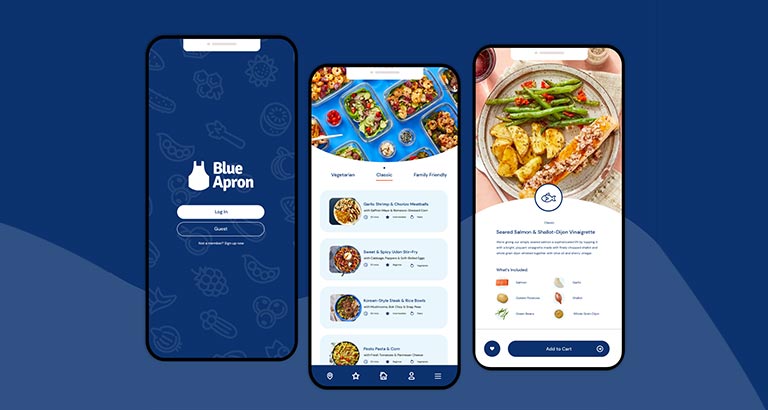 Blue Apron mobile app
