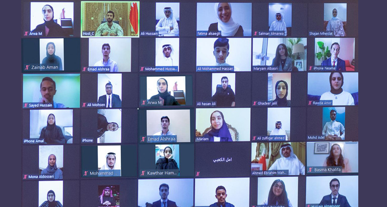 HH Shaikh Nasser Holds Virtual Meeting with High-achieving Students 