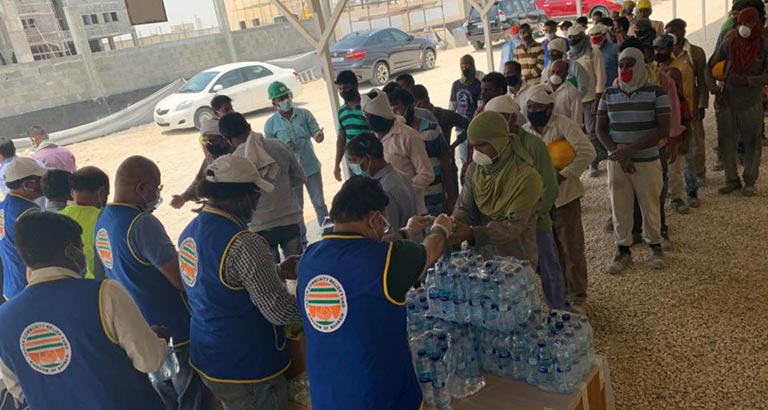 ICRF Distributes Refreshments and More to 250 Workers 