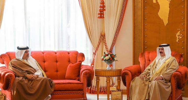 His Majesty King Hamad Hosts Meeting With HRH The Crown Prince And Prime Minister 