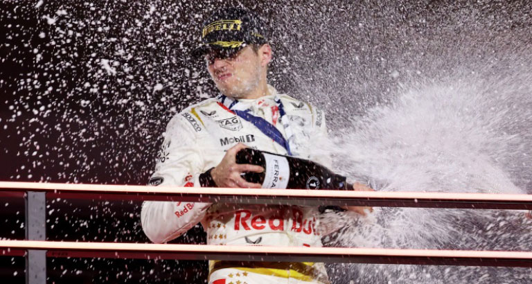 Verstappen Celebrates 18th Win of the Season
