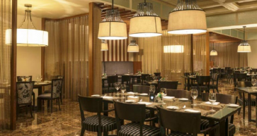 business lunch at baharat restaurant