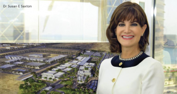 dr susan e saxton president of american university of bahrain
