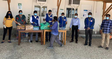 Around 200 Workers Supported by First Phase of ICRF Thirst-Quenchers