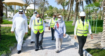 Work on Water Garden, Salmaniya Nearly Complete