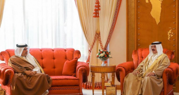His Majesty King Hamad Hosts Meeting With HRH The Crown Prince And Prime Minister